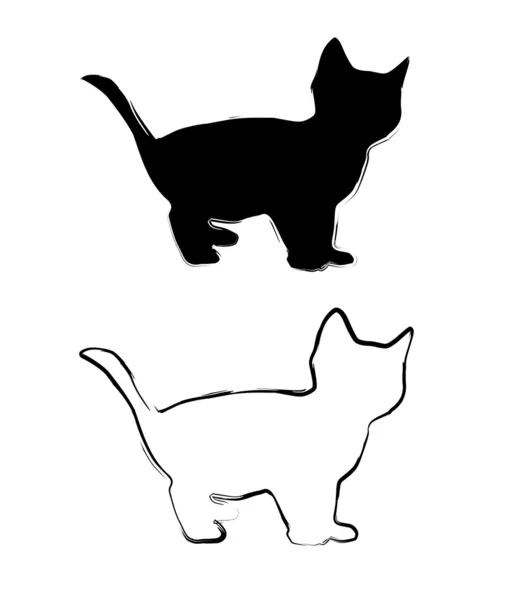 Malowane koty — Wektor stockowy