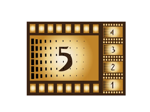 Movie Countdown — стоковый вектор