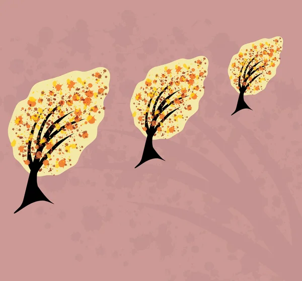 Абстрактное приглашение на цветочное дерево — стоковое фото