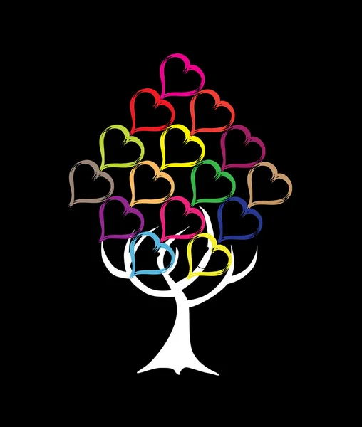 Αφηρημένη καρδιά δέντρο — Διανυσματικό Αρχείο