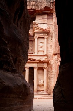 The Treasury in Petra clipart