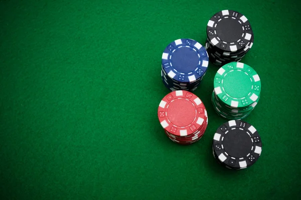 Stacks of gambling chips — Stock Photo, Image