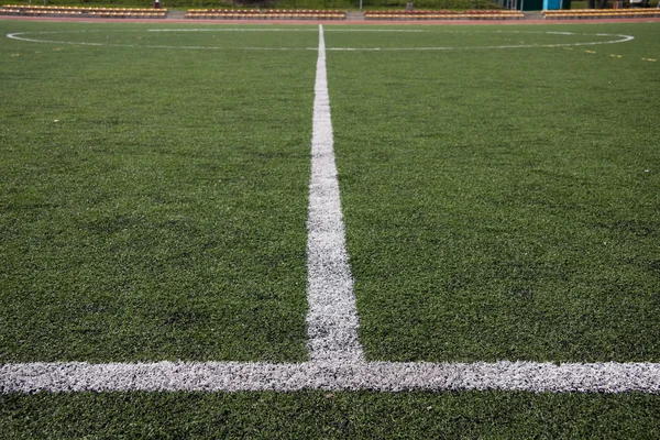 サッカーのフィールド上の線 — ストック写真