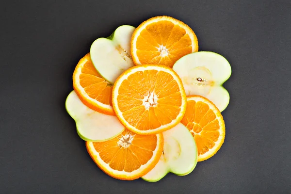 stock image Orange and apple