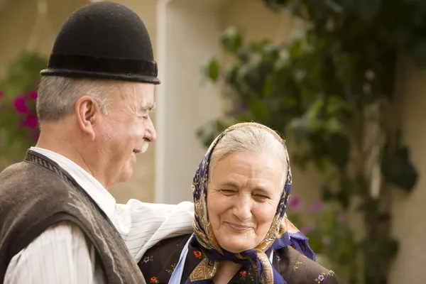 stock image Old couple portrait