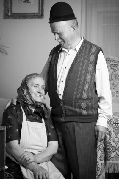 stock image Old couple portrait