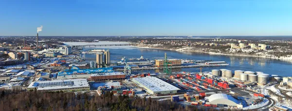 Puerto panorámico de Estocolmo — Foto de Stock