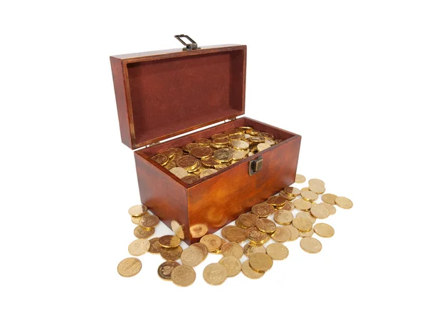 Trumny złotych monet — Zdjęcie stockowe