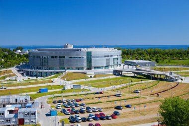 Sports hall in Sopot clipart