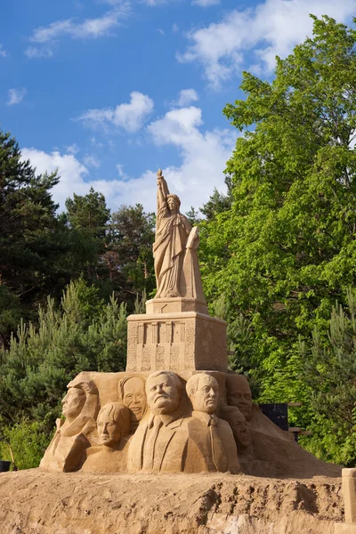 IV Международные скульптуры Гданьска Пленера из песка — стоковое фото