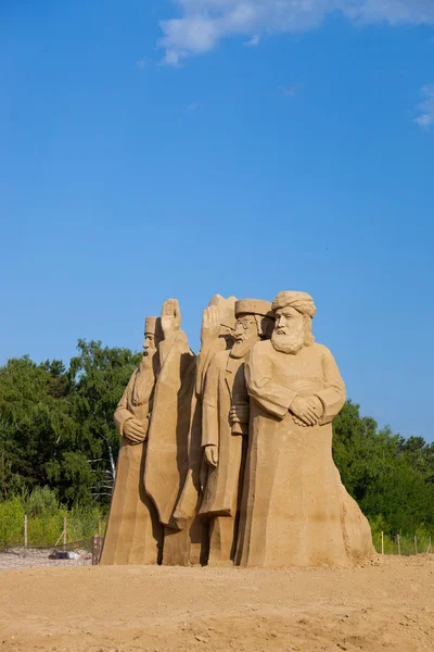 IV internationale gdansk plener sculpturen gemaakt van zand — Stockfoto