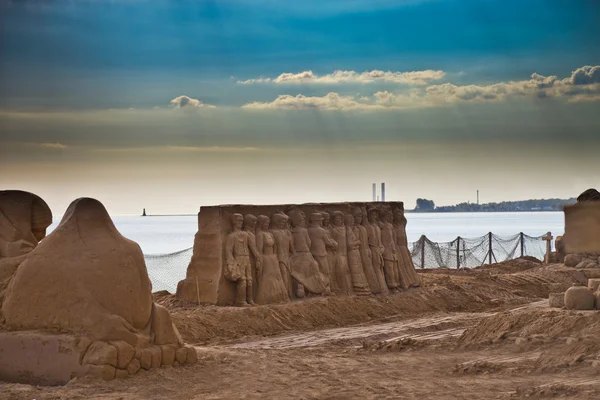 IV Internacional Gdansk Plener esculturas de arena — Foto de Stock