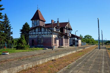 Railway station clipart