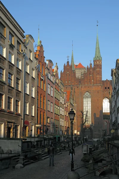 Marias Street i Gdansk — Stockfoto