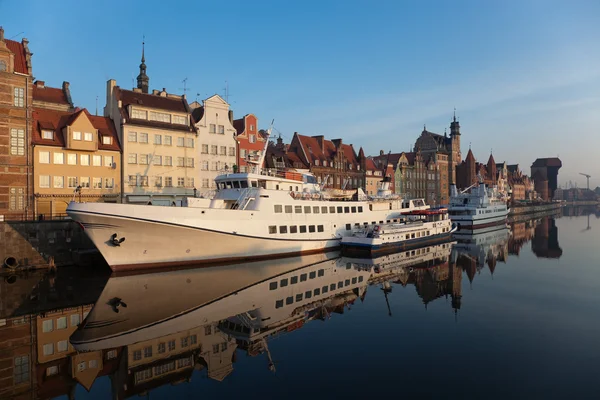 Gdańsk nad rzeką świcie — Zdjęcie stockowe