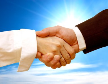 Business handshake clipart