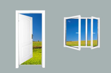 Door to new world clipart