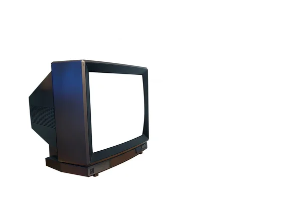 TV met wit scherm — Stockfoto