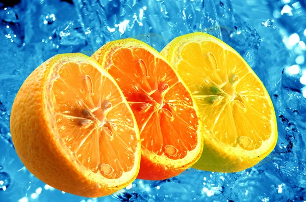 Čerstvé citrusové pozadí — Stock fotografie