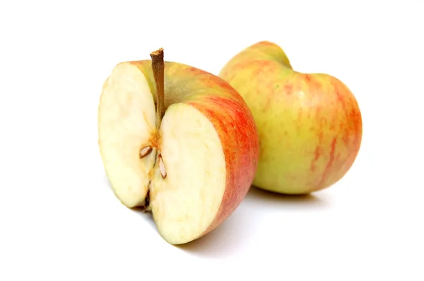 stock image Two apple halves