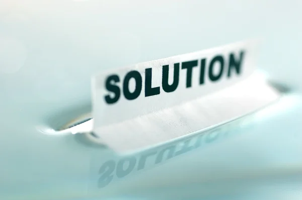 SOLUTION concept — Stock Photo, Image