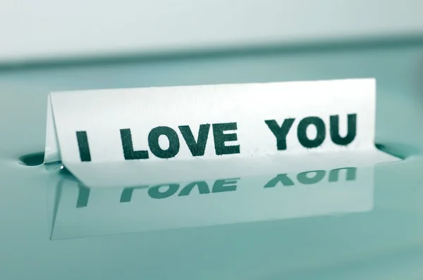 I LOVE YOU message concept — Stock Photo, Image