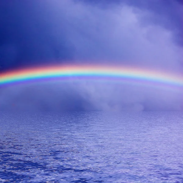 Sky Rainbow Sea — Stock Photo, Image