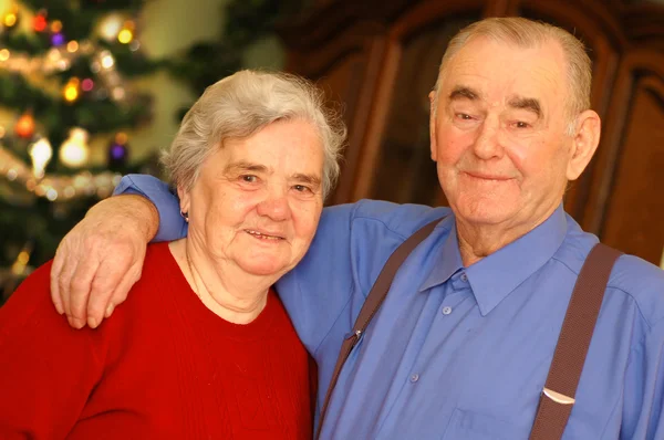 Yaşlı mutlu çift — Stok fotoğraf