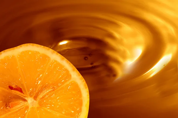 Chocolate fundo laranja — Fotografia de Stock