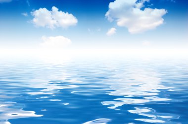 Ocean and Sky background clipart