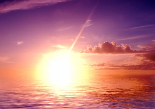 Sunset romantic background — Stock Photo, Image