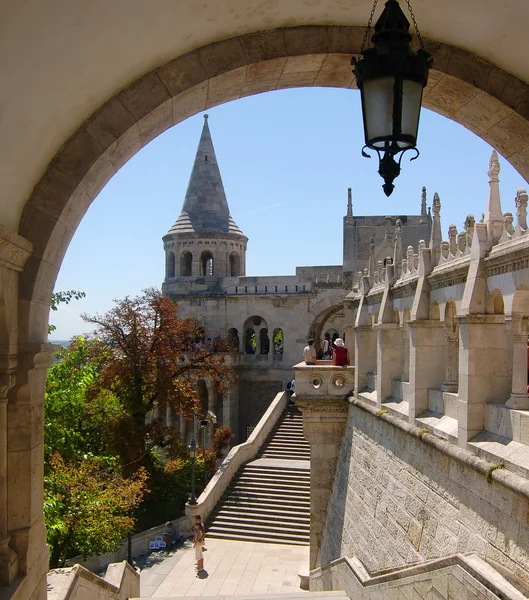 The great tower of Fishermen's Bastion — Stock Photo, Image