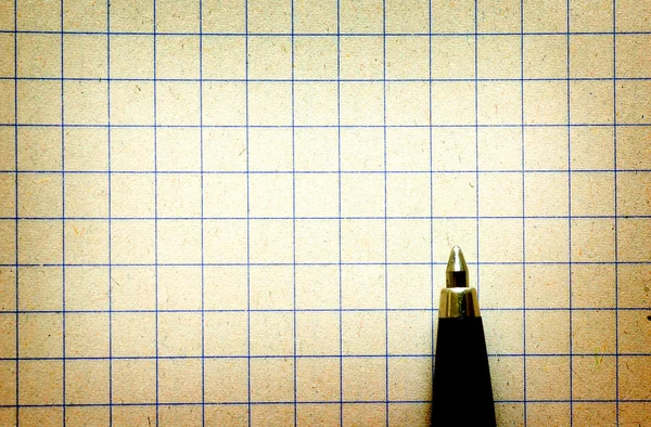 Pen on empy piece of paper. — Stock Photo, Image