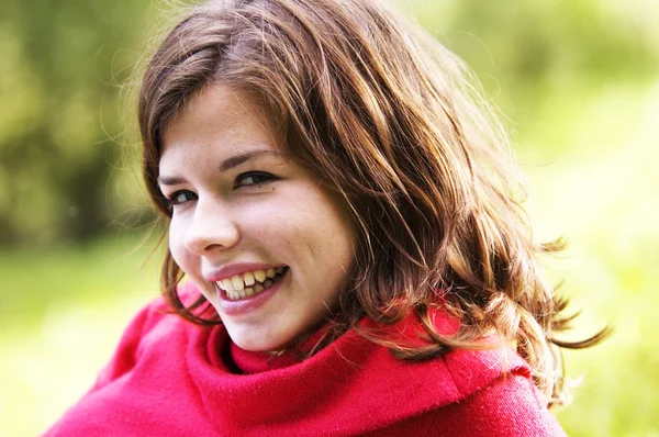 Pretty girl smiling — Stock Photo, Image