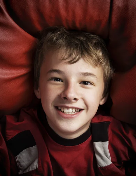 Portrait of happy young boy — Stock Photo, Image