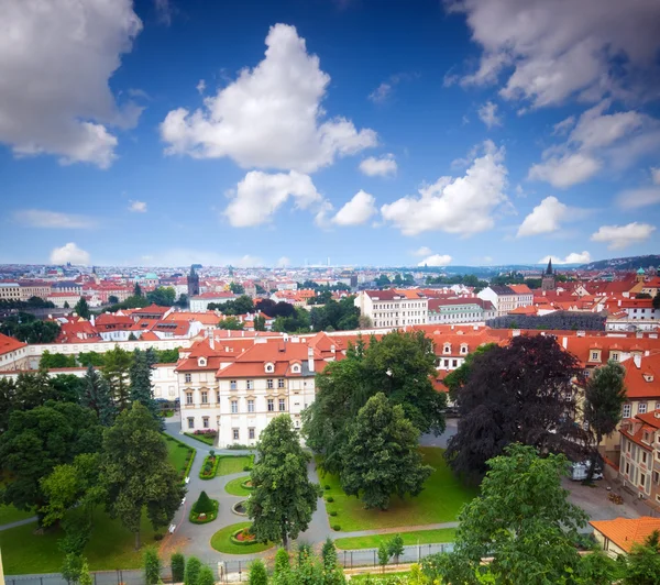 Praga. Vista desde Hradjalá — Foto de Stock