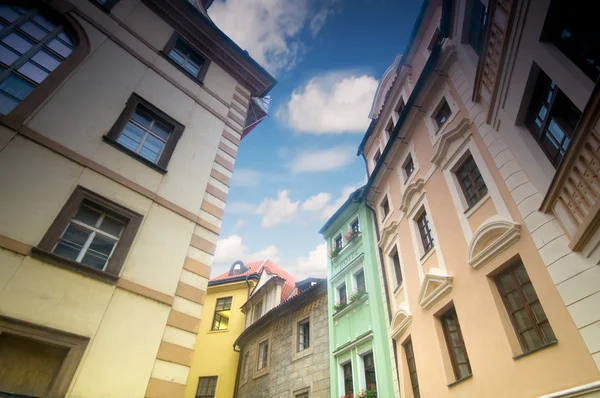 Praga. stare, urokliwe budynków — Zdjęcie stockowe