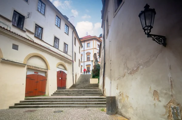 Прага. Старые очаровательные улицы — стоковое фото