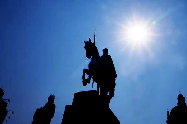 Прага. Санкт Venceslav пам'ятник — стокове фото