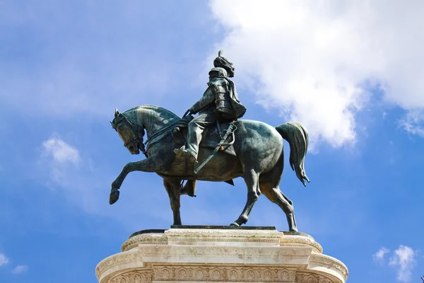Jezdecká socha — Stock fotografie