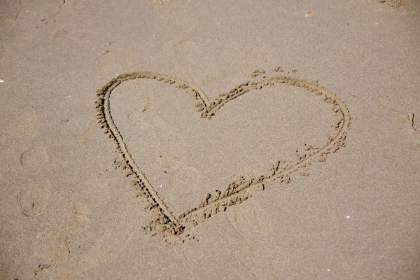 Heart beach — Stock Photo, Image
