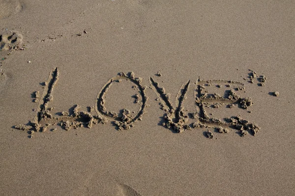 Любов пляж — стокове фото