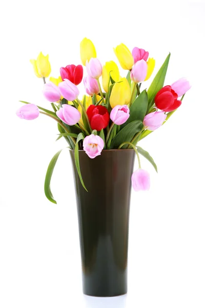 Wazon tulipany — Zdjęcie stockowe