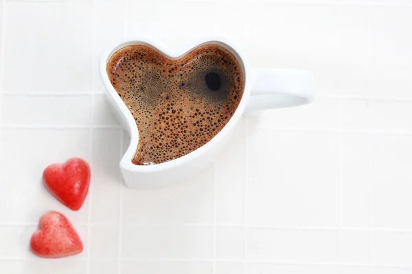 コーヒーとお菓子 — ストック写真