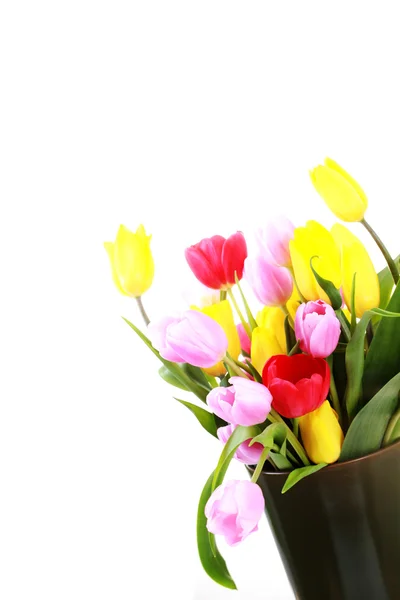 Jarrón de tulipanes —  Fotos de Stock
