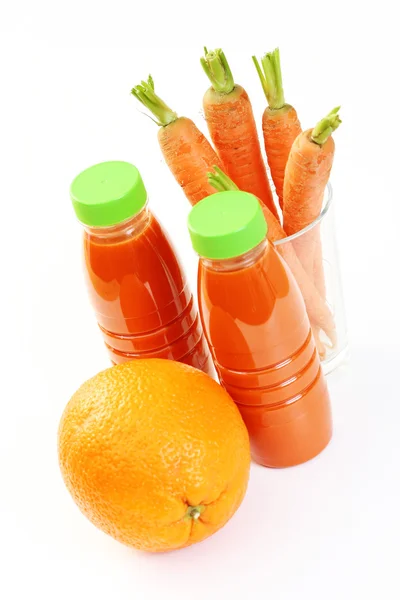 胡萝卜和橙汁 — 图库照片