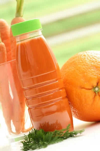 Carrot and orange juice — Stock Photo, Image