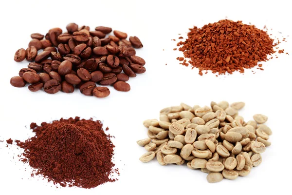 Four kind of coffee — Stock Photo, Image