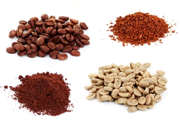 stock image Four kind of coffee