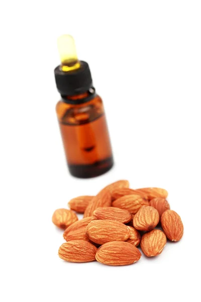 Almond essential oil — Stock Photo, Image